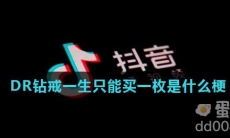 DR钻戒一生只能买一枚是什么梗