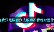 抖音我只是没有办法眼睛不看着她是什么歌