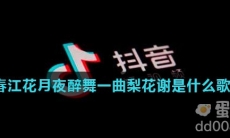春江花月夜醉舞一曲梨花谢是什么歌