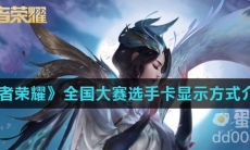 《王者荣耀》全国大赛选手卡显示方式介绍