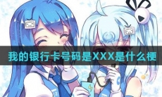 我的银行卡号码是XXX是什么梗