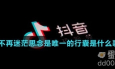 我不再迷茫思念是唯一的行囊是什么歌