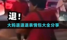 抖音大妈退退退表情包大全