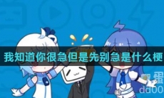 我知道你很急但是先别急是什么梗