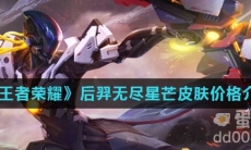《王者荣耀》后羿无尽星芒皮肤价格介绍