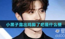 小黑子露出鸡脚了吧是什么梗