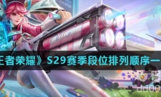 《王者荣耀》S29赛季段位排列顺序一览