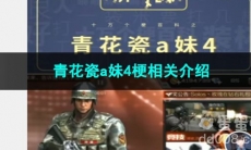 《抖音》青花瓷a妹4梗相关介绍