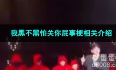 《抖音》我黑不黑怕关你屁事梗相关介绍