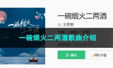 《抖音》一碗烟火二两酒歌曲介绍