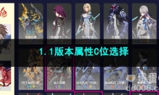 崩坏星穹铁道1.1版本属性C位选择