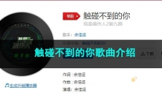 《抖音》触碰不到的你歌曲介绍