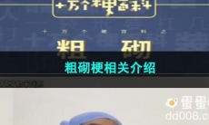 《抖音》粗砌梗相关介绍