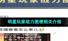《抖音》明星玩家战力图梗相关介绍