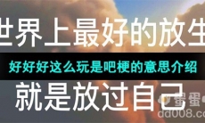 《抖音》好好好这么玩是吧梗的意思介绍