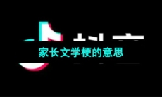 《抖音》家长文学梗的意思介绍