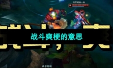 《抖音》战斗爽梗的意思介绍