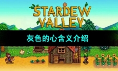 《星露谷物语》灰色的心含义介绍