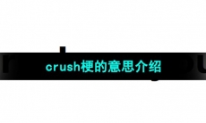 《抖音》crush梗的意思介绍