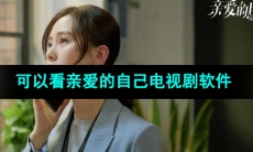 2024可以看《亲爱的自己》电视剧的软件推荐