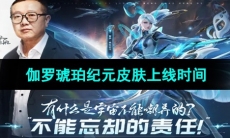 《王者荣耀》伽罗琥珀纪元皮肤上线时间