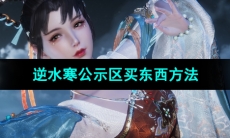 《逆水寒手游》公示区买东西方法