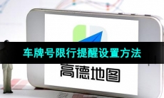 《高德地图》车牌号限行提醒设置方法