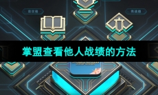 《掌上英雄联盟》查看他人战绩的方法