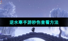 《逆水寒手游》秒伤查看方法