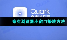 《夸克浏览器》小窗口播放方法