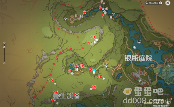 《原神》3.8版本蔓生溪谷北礼券收集攻略