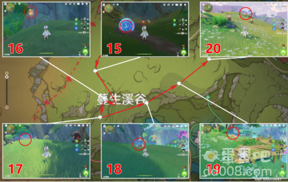 《原神》3.8版本蔓生溪谷北礼券收集攻略
