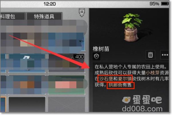 《明日之后》橡树苗获取方法